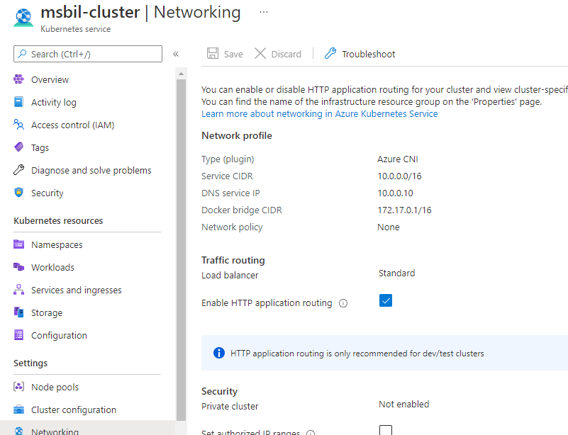 enable http routing