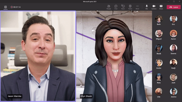 Microsoft Teams 3D avatar | Görsel: Microsoft