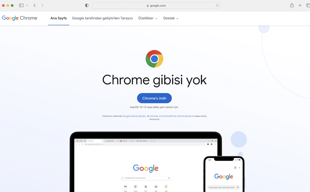 Mac'te Google Chrome tarayıcı nasıl kurulur?