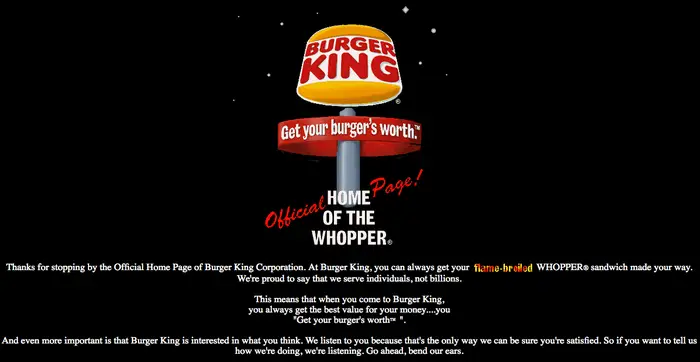 90'lar web burgerking.com