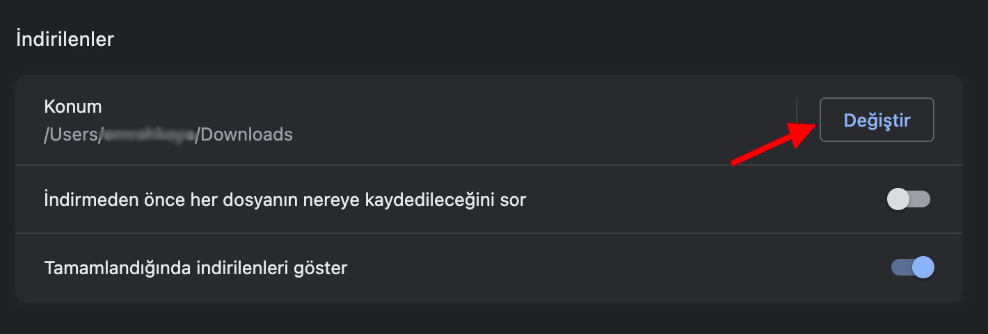 chrome dosya indirme konumu degistirme 1 1