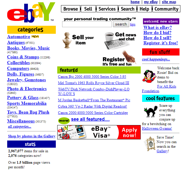 90'lar web ebay.com