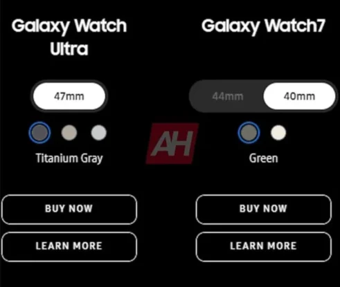 Galaxy Watch Ultra ve Watch 7 özellikleri sızdırıldı