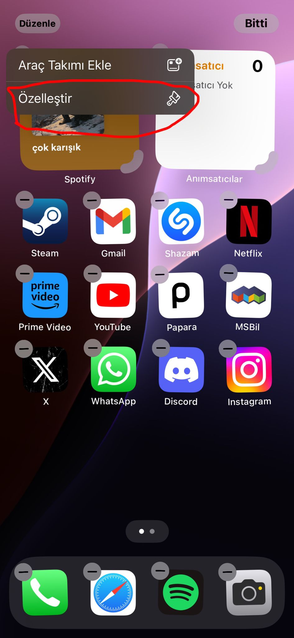 iOS 18 Beta tema değiştirme