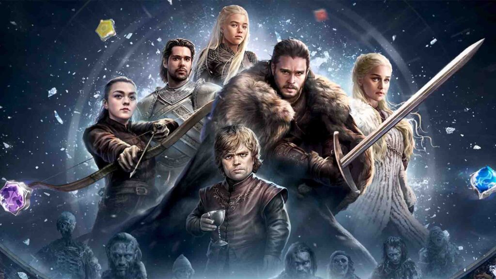 Oyun, Word With Friends ve FarmVille gibi oyunların geliştiricisi olan Zynga Stüdyo tarafından geliştiriliyor. Oyun dizinin evreninde geçen bir Puzzle, RPG oyunu olacak. Game of Thrones: Legends olarak adlandırılan oyun Android ve iOS için 25 Temmuz 2024'te çıkacak. 