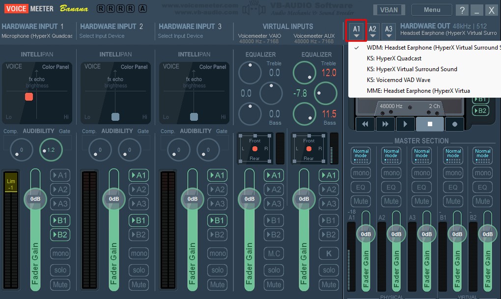 VoiceMeeter'da ses ayarı nasıl yapılır?