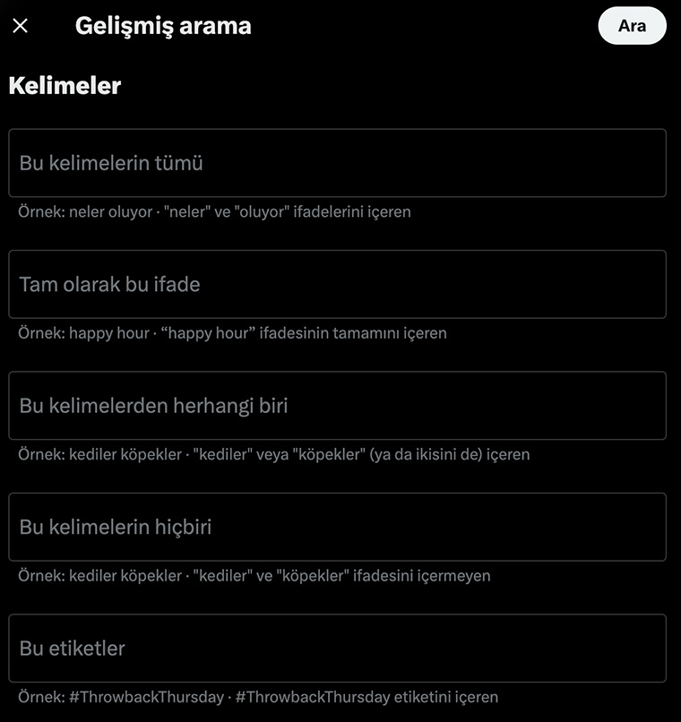 Eski Tweet'ler nasıl bulunur?