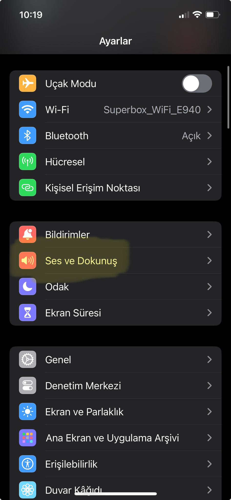 iPhone zil sesi değiştir