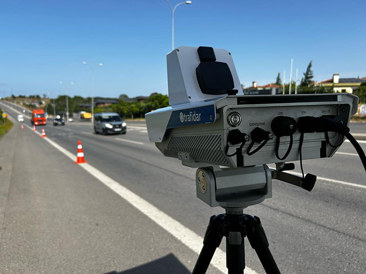 Yapay zeka destekli trafik radarı Trafidar kullanımda