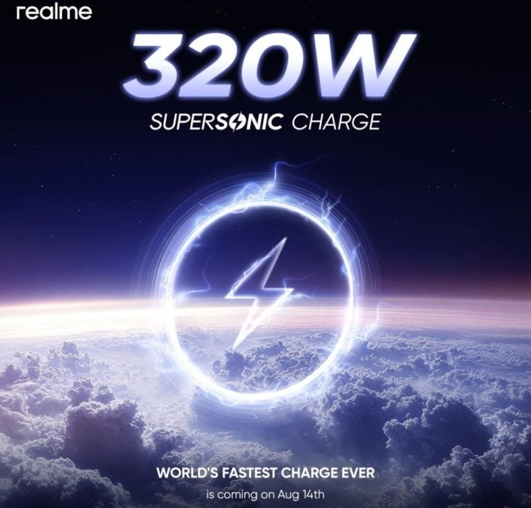 Realme 320W SuperSonic Sarj geliyor