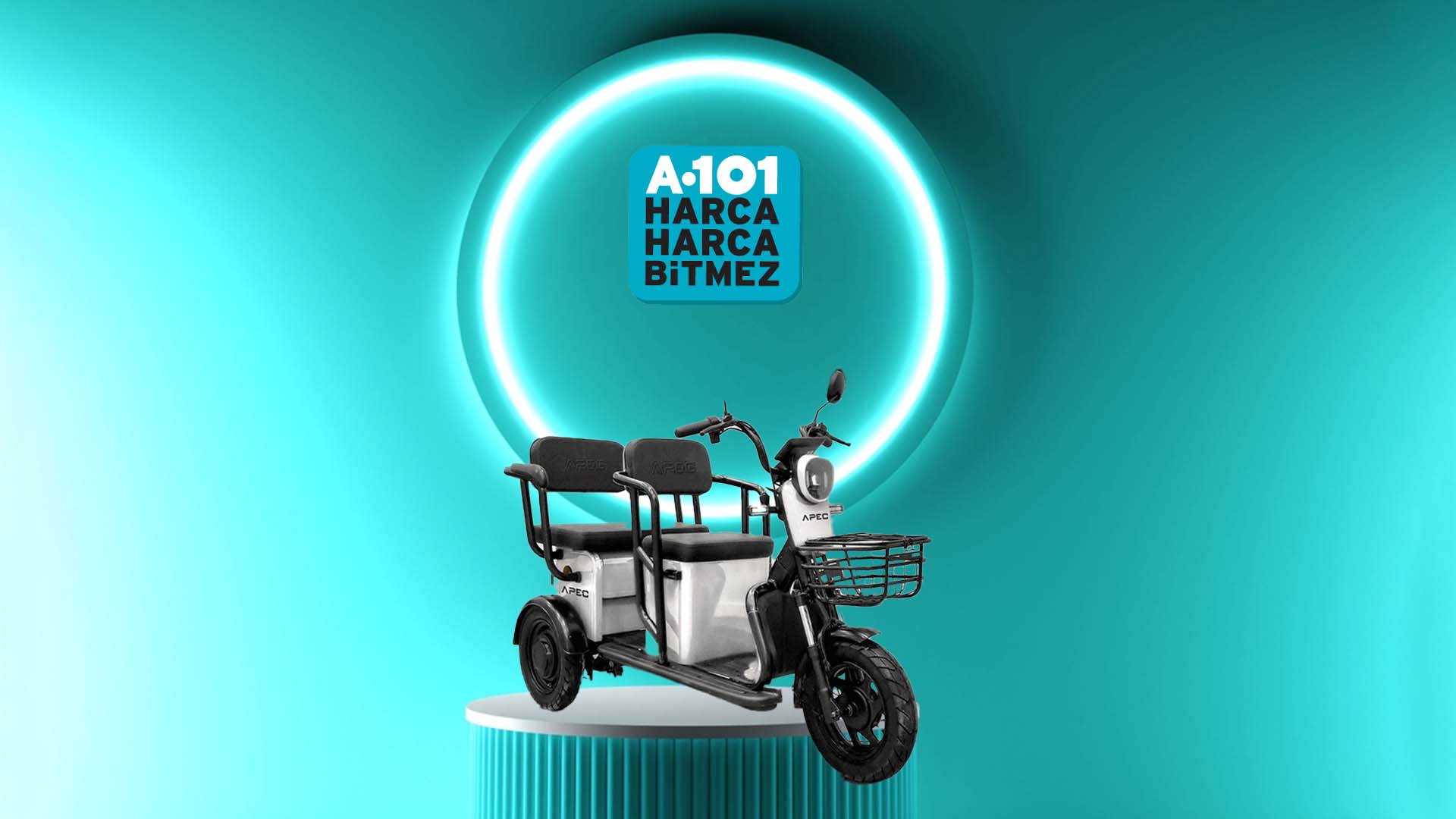 A101 15 Ağustos'ta APEC APM5 Üç Tekerlekli Elektrikli Moped satacak