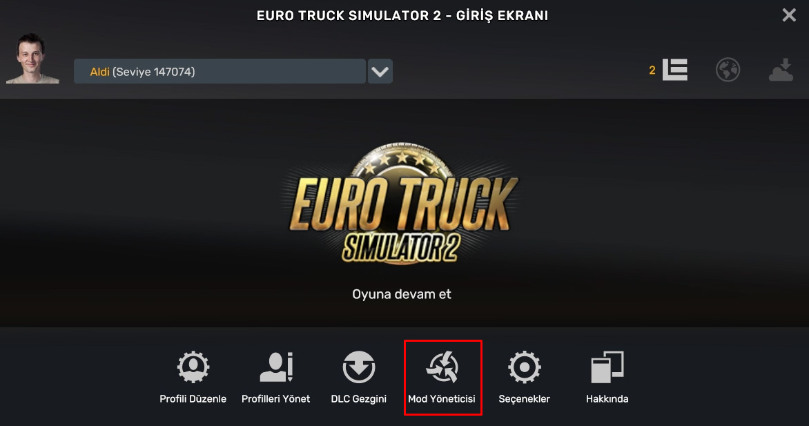 Euro Truck Simulator 2 mod