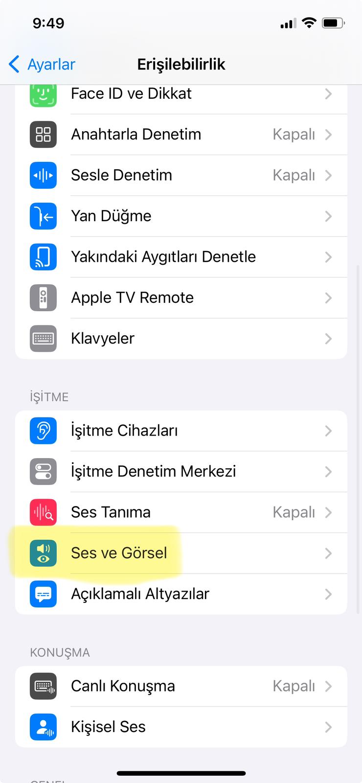 iPhone ekolayzer ayarı nasıl yapılır?