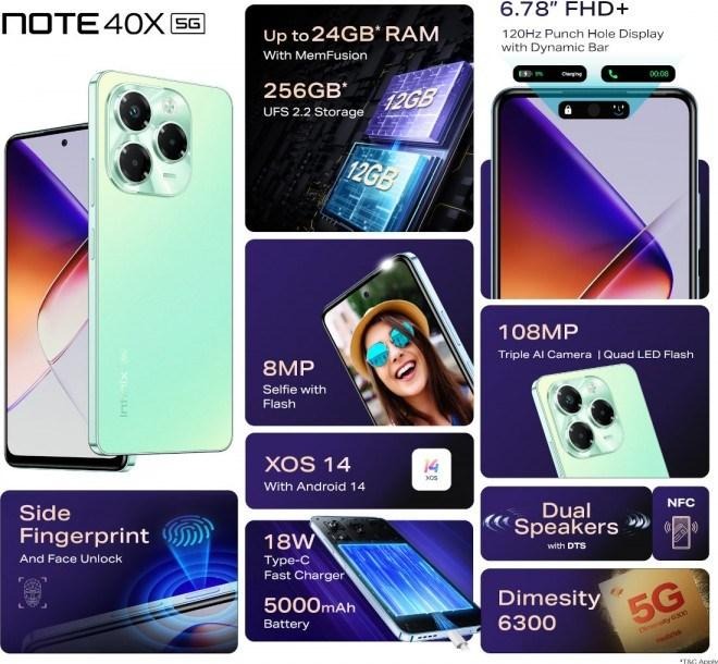 infinix note40x 5g geliyor 1