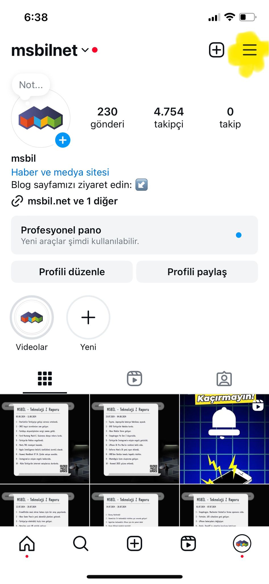 Instagram sakin mod kapatma