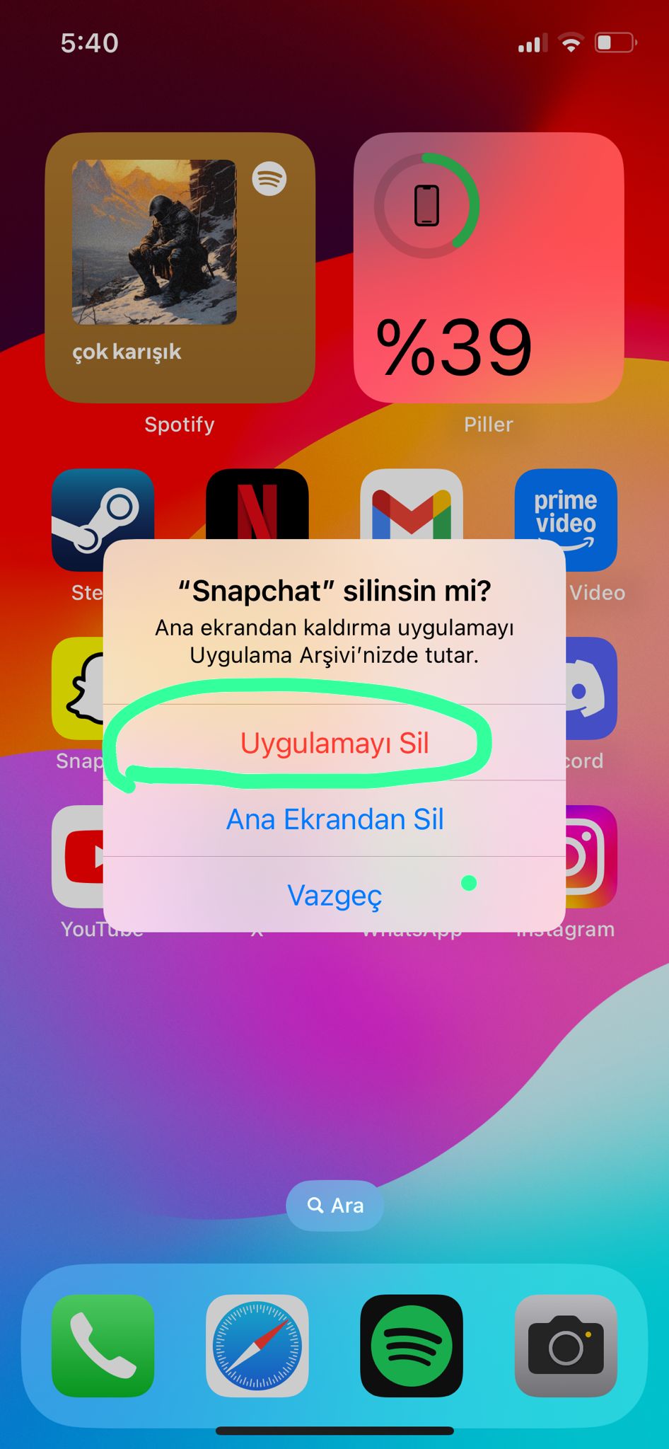 iPhone uygulama silme nasıl yapılır?