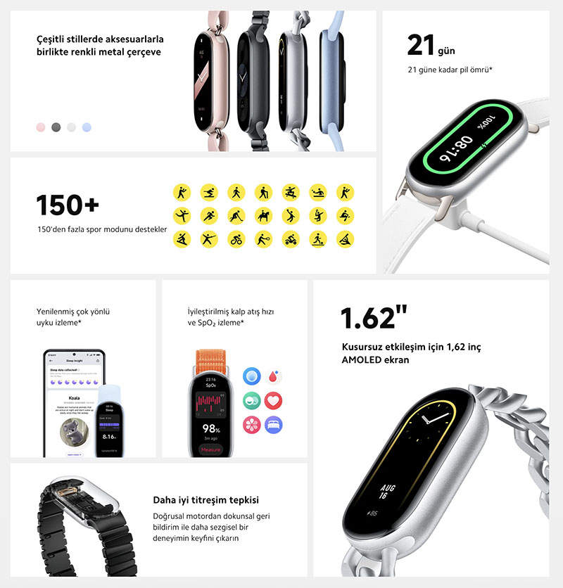 xioami smart band 9 ozellikleri