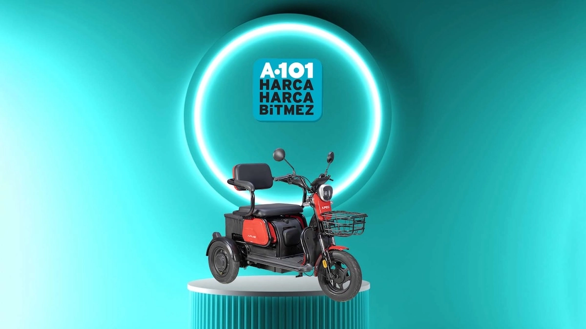 A101 26 Eylül'de APEC APM2 Üç Tekerlekli Elektrikli Moped satacak