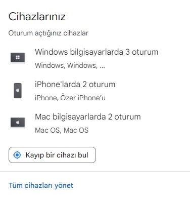 Google hesabından nasıl çıkış yapılır?