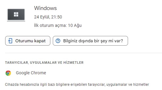 Bunların arasında hangisinden çıkış yapmak istiyorsanız üzerine bir kez tıklıyorsunuz. 