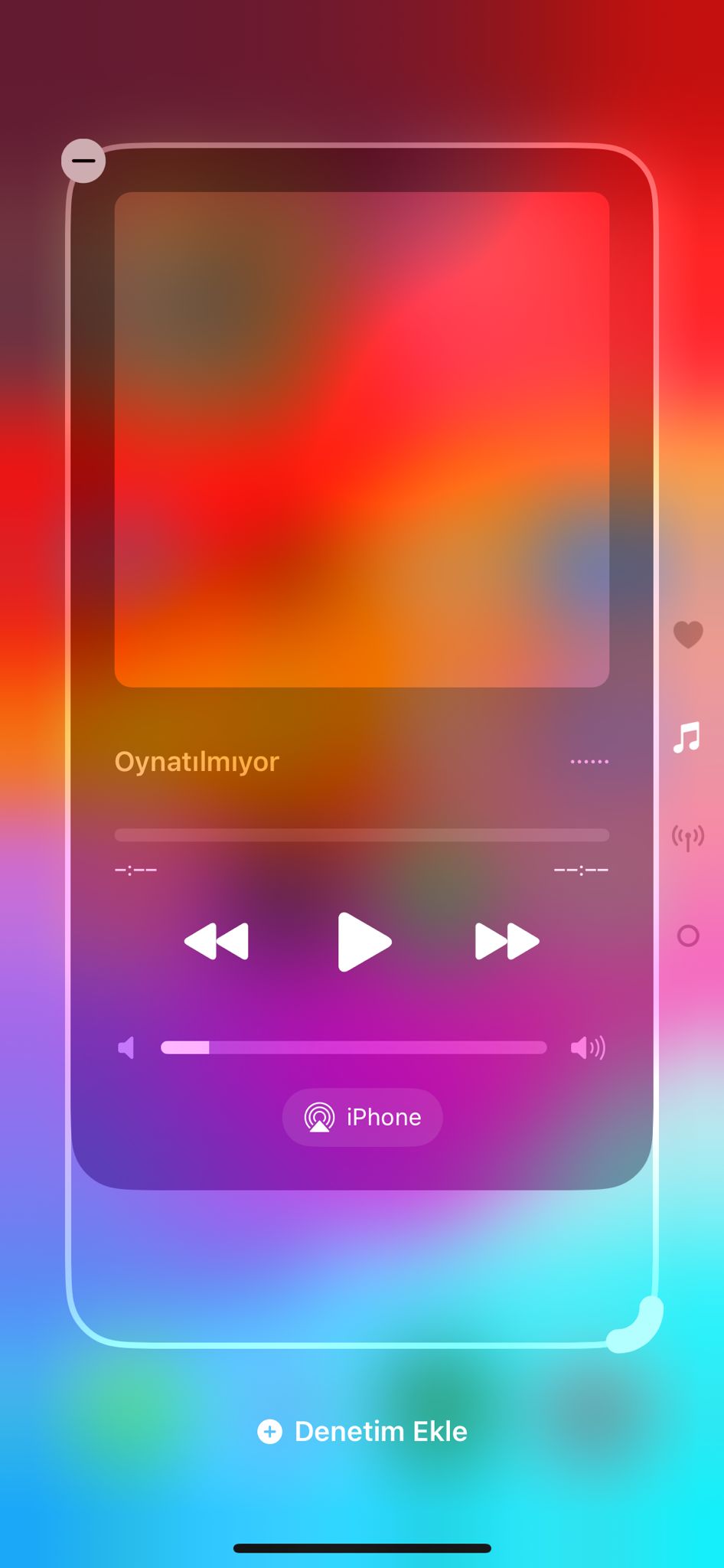 iOS 18 Denetim Merkezi Kişiselleştirme