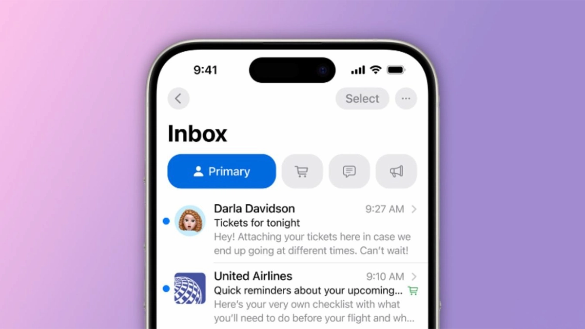 iPhone'da Mail uygulaması değişti