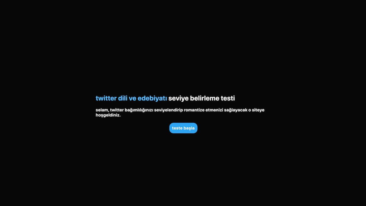 Twitter Dili ve Edebiyatı testi nasıl yapılır?