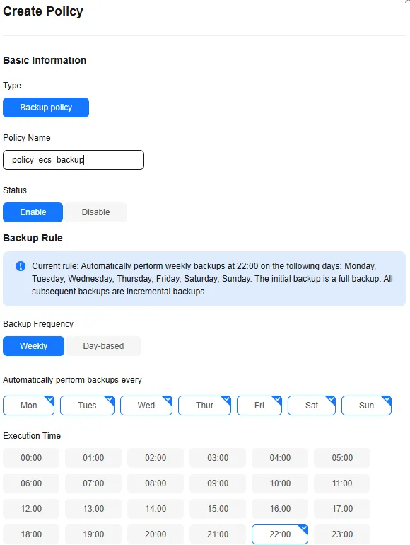 Huawei Cloud ECS Backup Nasıl Alınır?