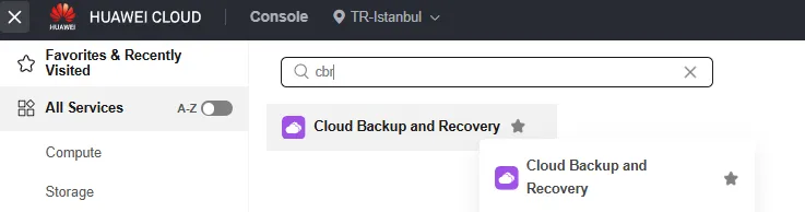 Huawei Cloud ECS Backup Nasıl Alınır?