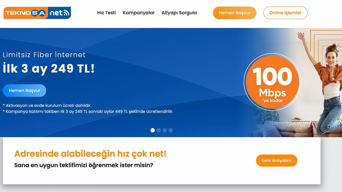 Teknosanet internet fiyatları 2024