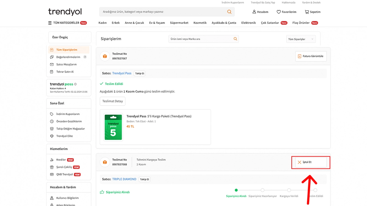 Trendyol sipariş iptali nasıl yapılır - 2024