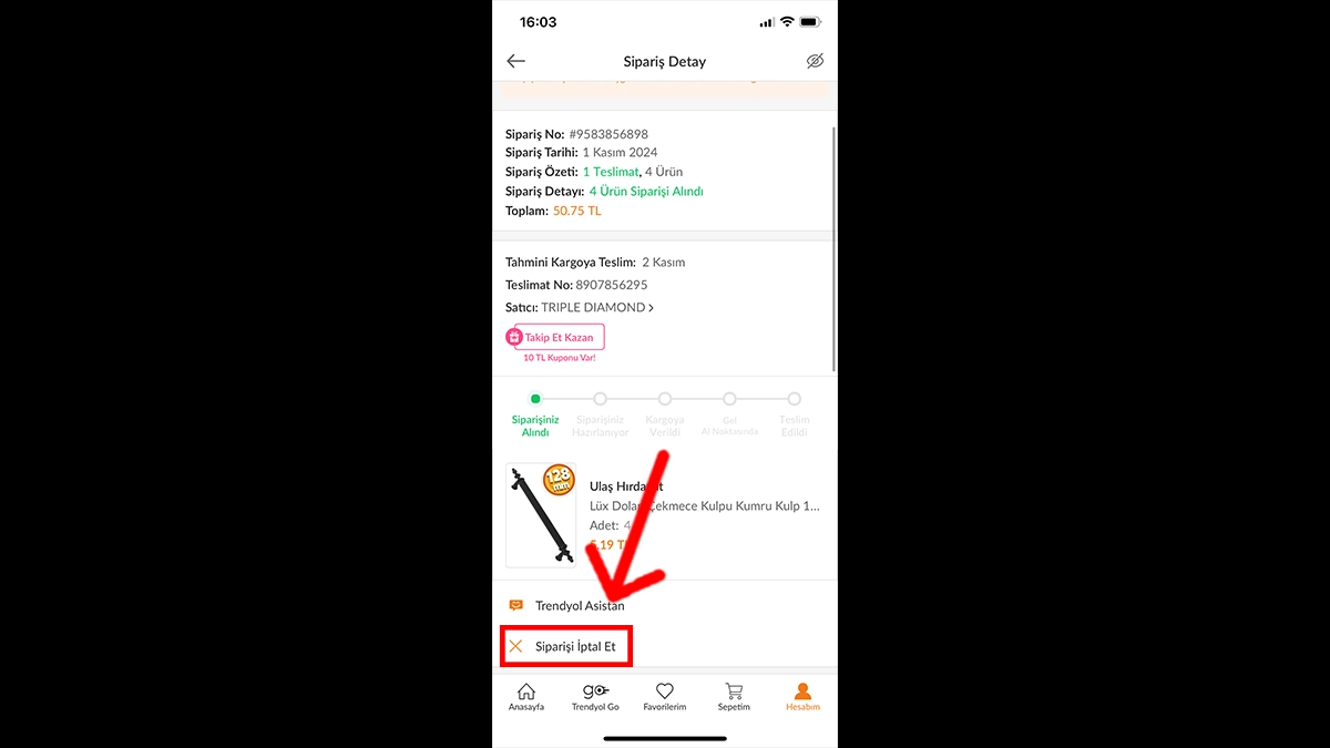 Trendyol sipariş iptali nasıl yapılır - 2024
