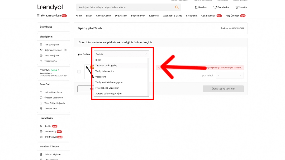 Trendyol sipariş iptali nasıl yapılır - 2024