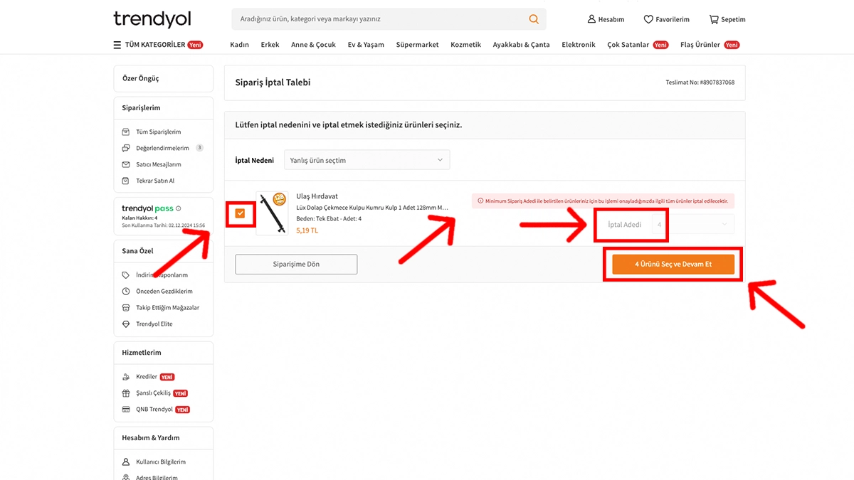 Trendyol sipariş iptali nasıl yapılır - 2024