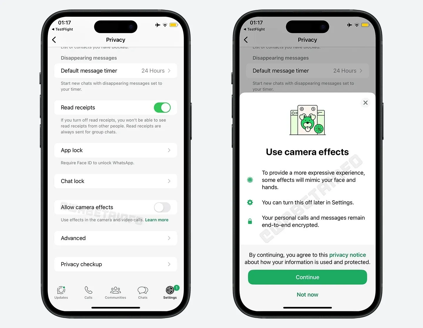 WhatsApp iOS sürümüne, yeni görüntülü görüşme özellikleri geliyor