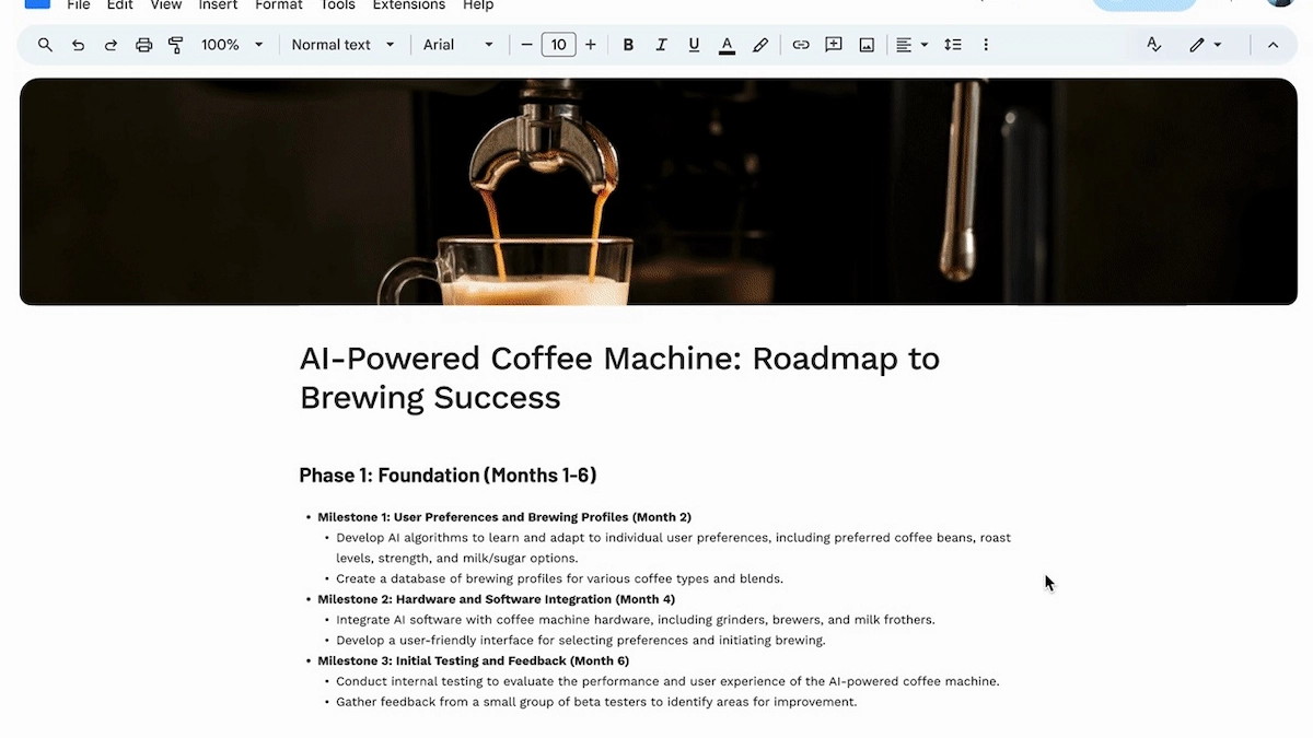 Google Docs'a yeni bir yapay zeka özelliği geliyor!