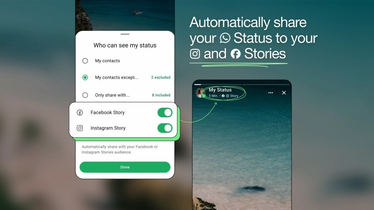 WhatsApp durumları Instagram ve Facebook'ta!