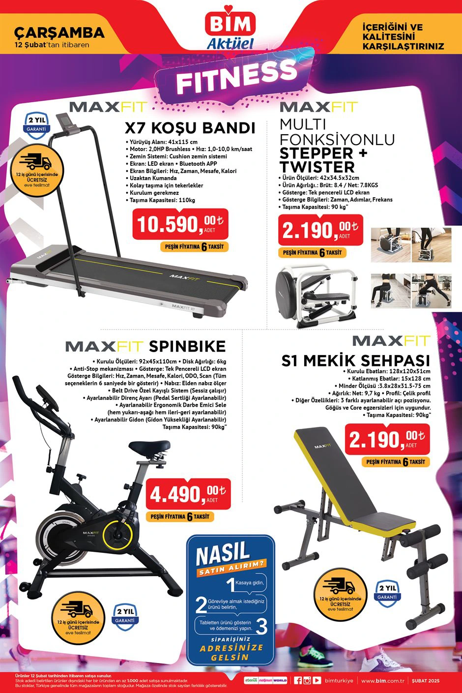 Bim Fitness Spor Aletleri satacak